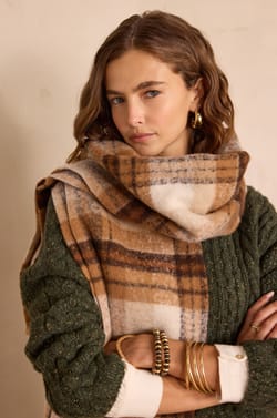 Écharpe à carreaux TRISTAN;${refinementColor}