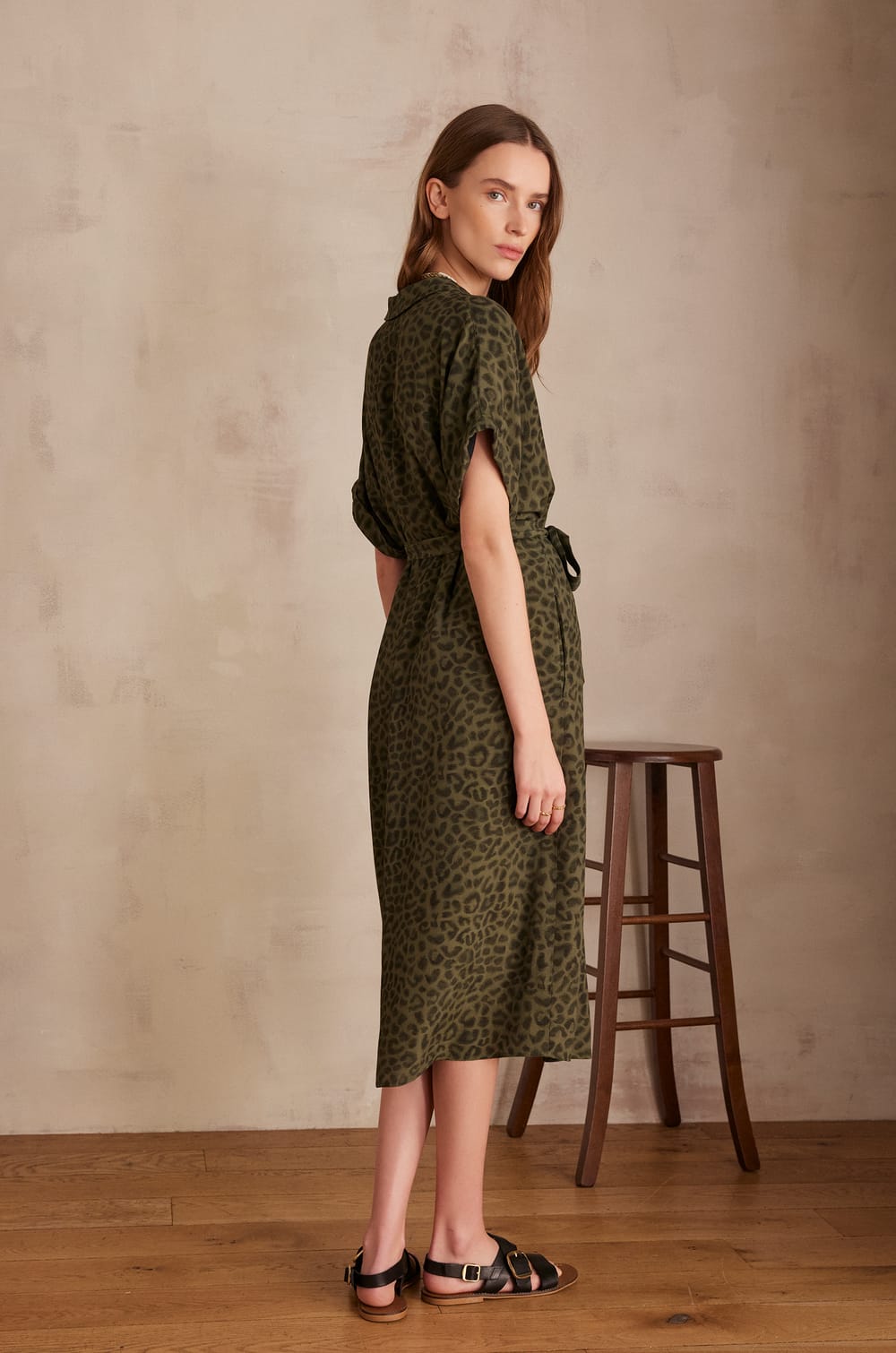 Robe chemise LOUISA imprim&eacute;e;${refinementColor}