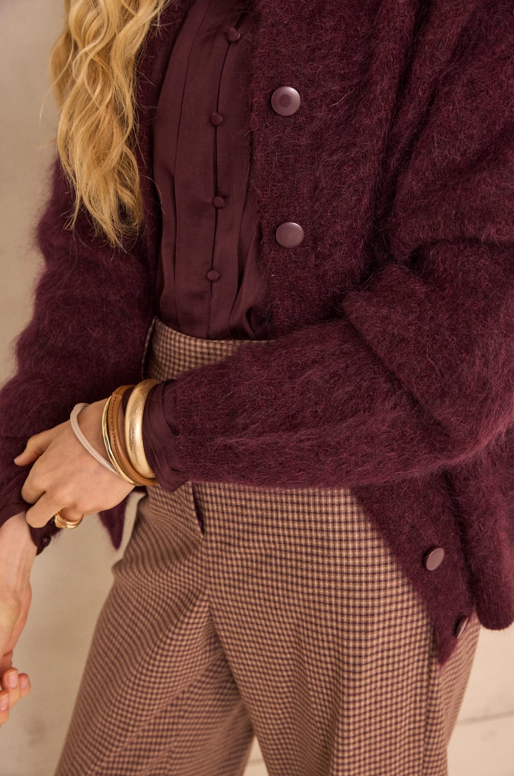 AIMEE sleeveless mohair blend sweater;${refinementColor}