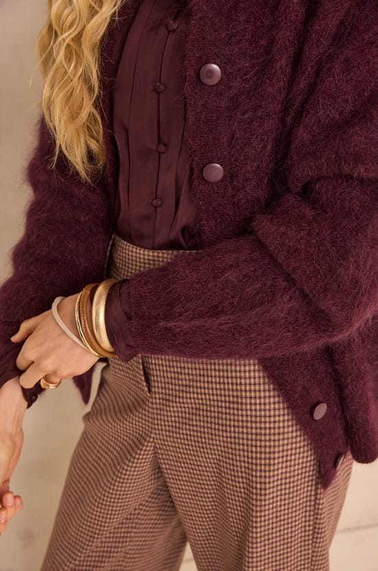 AIMEE sleeveless mohair blend sweater;${refinementColor}