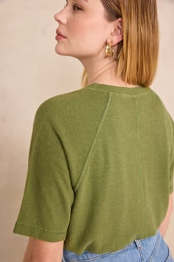 T-shirt manches courtes en chanvre et coton LIGHT;${refinementColor}