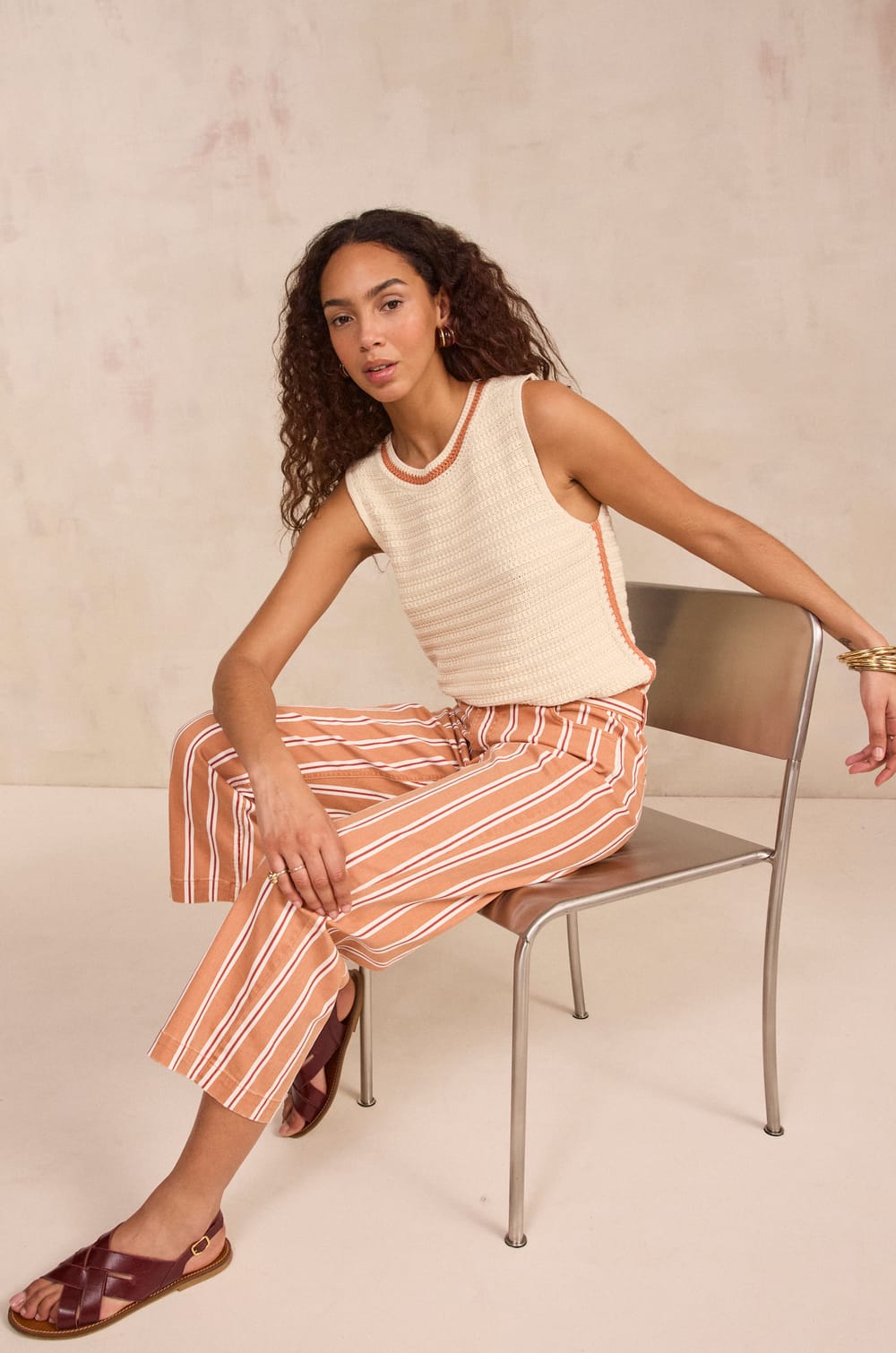 Pull sans manches en coton Pavana;${refinementColor}