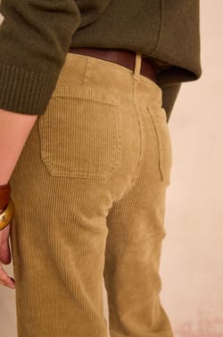 MAE wide-leg corduroy trousers;${refinementColor}