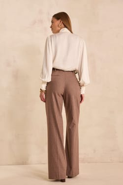 Plaid wide-leg pants LAYLA;${refinementColor}