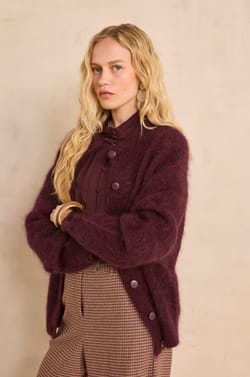 AIMEE sleeveless mohair blend sweater;${refinementColor}