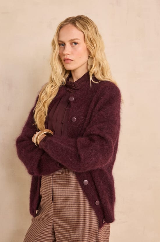 AIMEE sleeveless mohair blend sweater;${refinementColor}