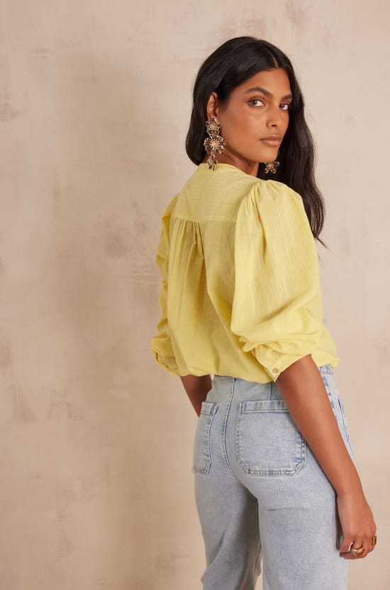 Blouse SAPHIR en coton;${refinementColor}