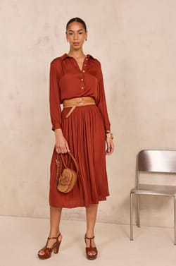 3/4 Sleeve Blouse BABYLON;${refinementColor}