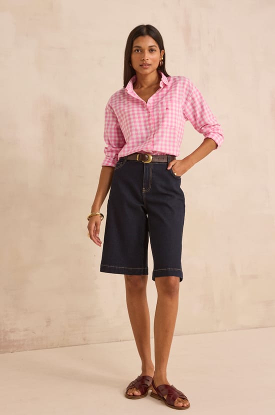 Cotton blend Bermuda RAYAN;${refinementColor}