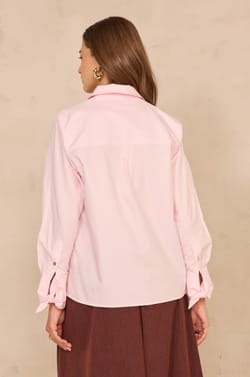 MARIA long-sleeve cotton shirt;${refinementColor}