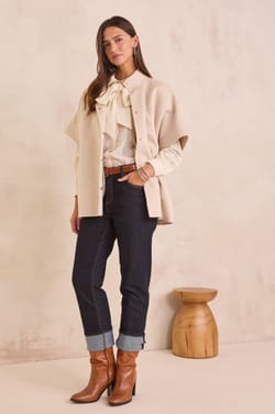 FORTUNE wool cape;${refinementColor}