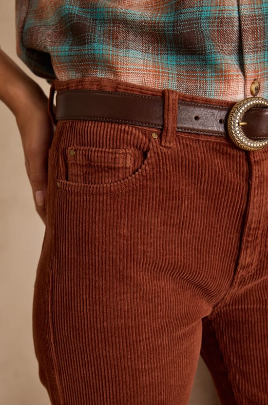 Unisex corduroy trousers SAUVAGE;${refinementColor}