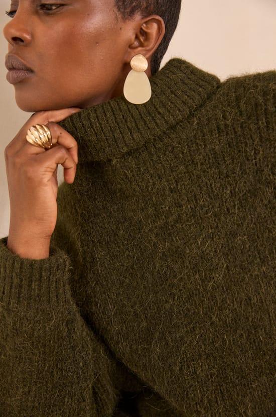 Long-sleeved alpaca sweater AZALEA;${refinementColor}