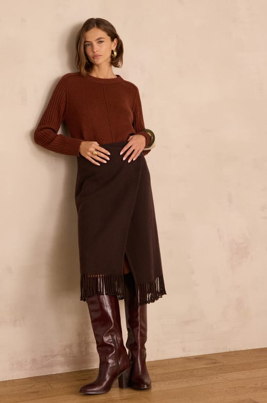 ELONA long wool skirt;${refinementColor}