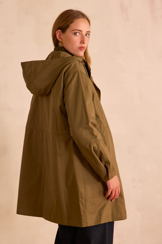 ANITA long cotton parka;${refinementColor}