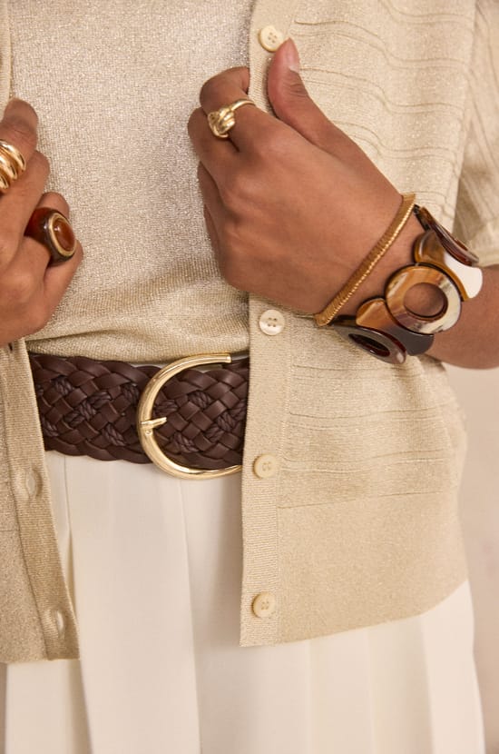 3/4 Sleeve Vest PALMYR;${refinementColor}