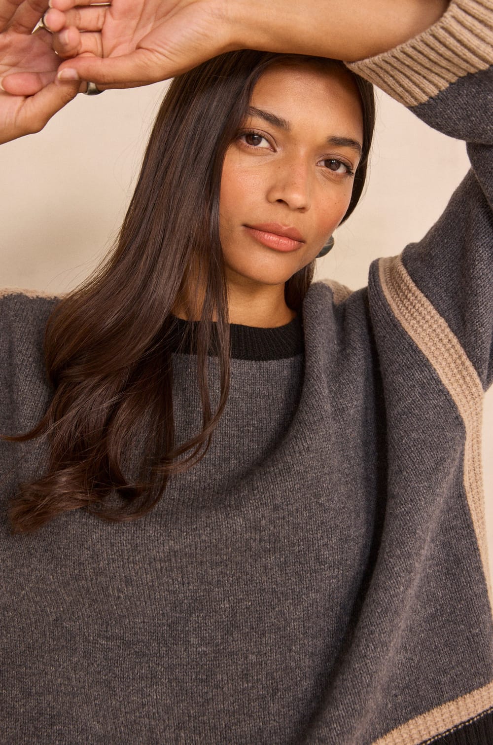 Pull manches longues laine AVA;${refinementColor}