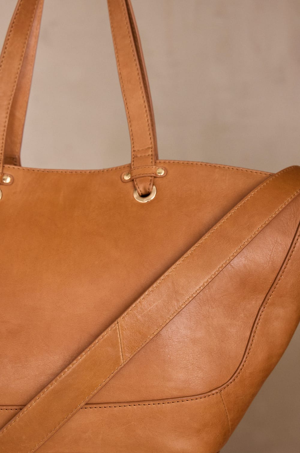MARCEL leather tote bag;${refinementColor}