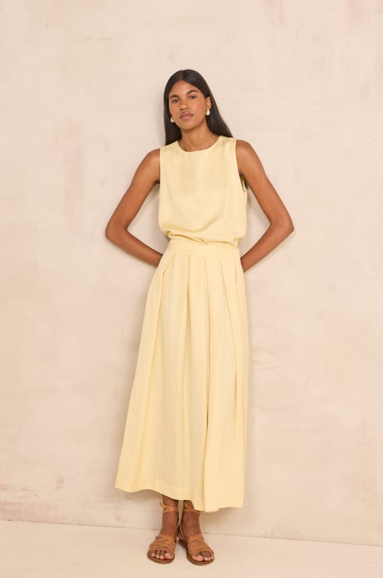 Flowy long skirt SPARKLE;${refinementColor}