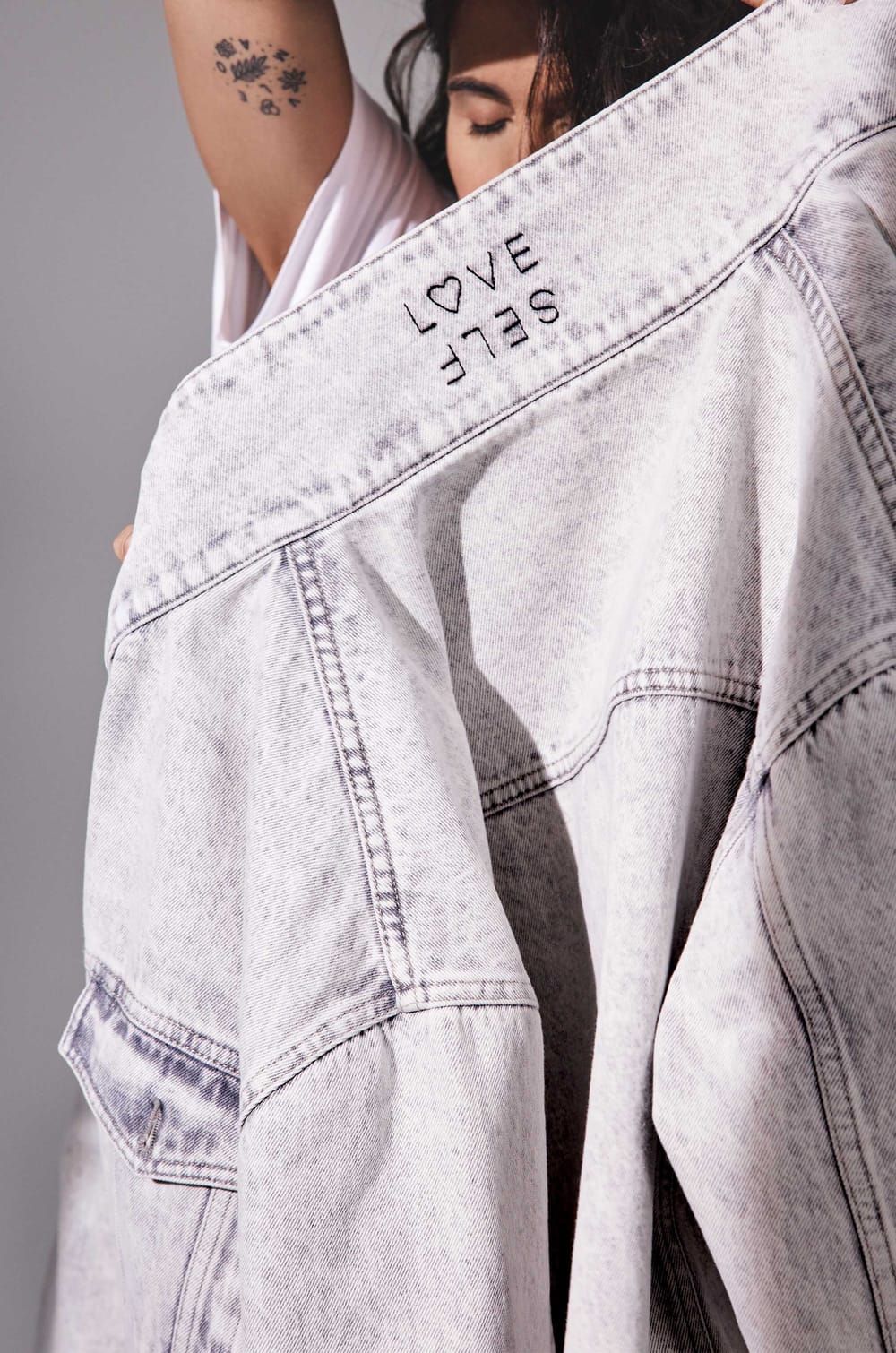 Veste en jean CHARLIE Audrey Lombard X Maison 123;${refinementColor}