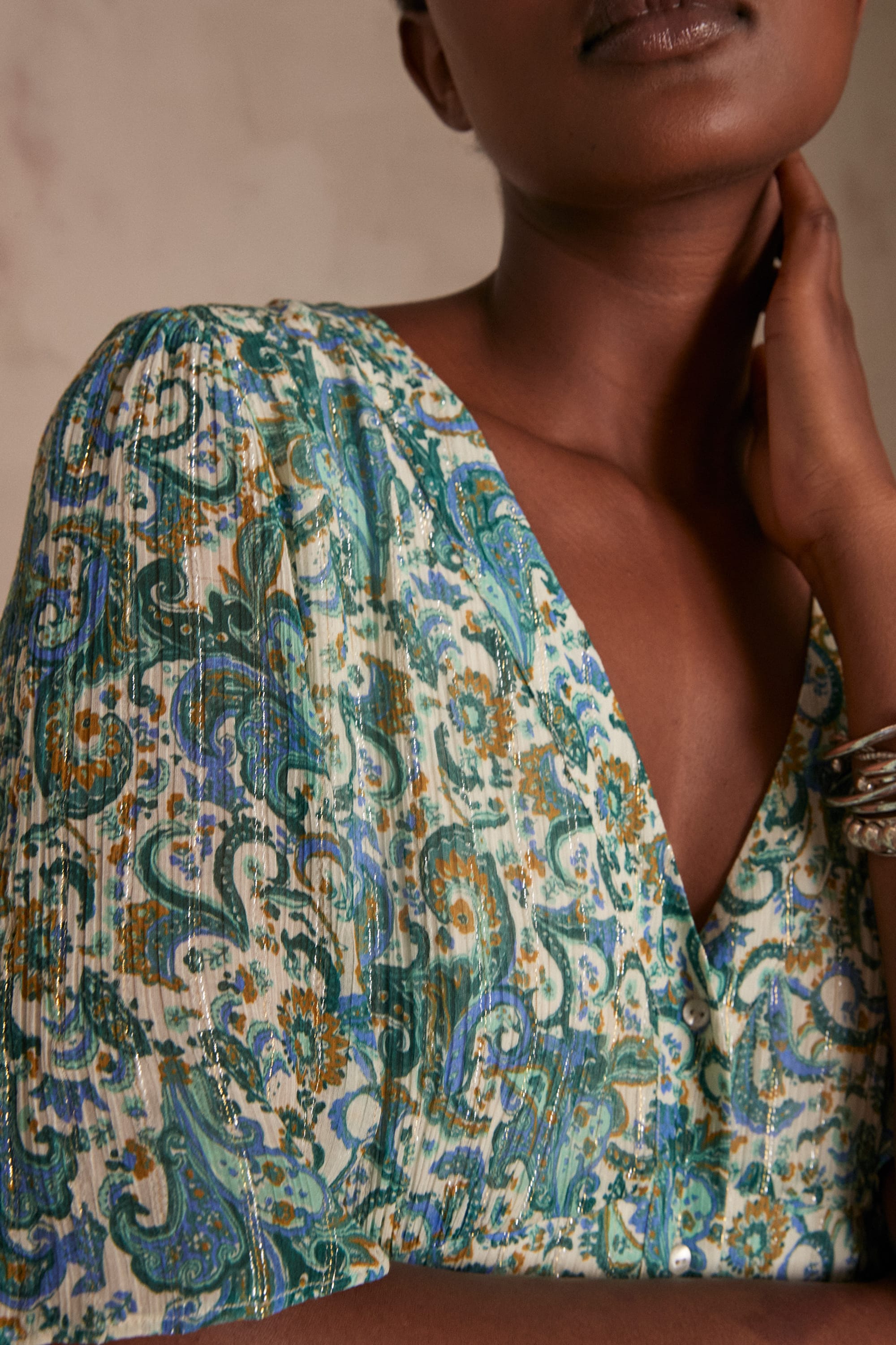 Robe D'été Taille 36 Multicouleur - Style évasé, Longueur Genou - Occasion Très Bon état
