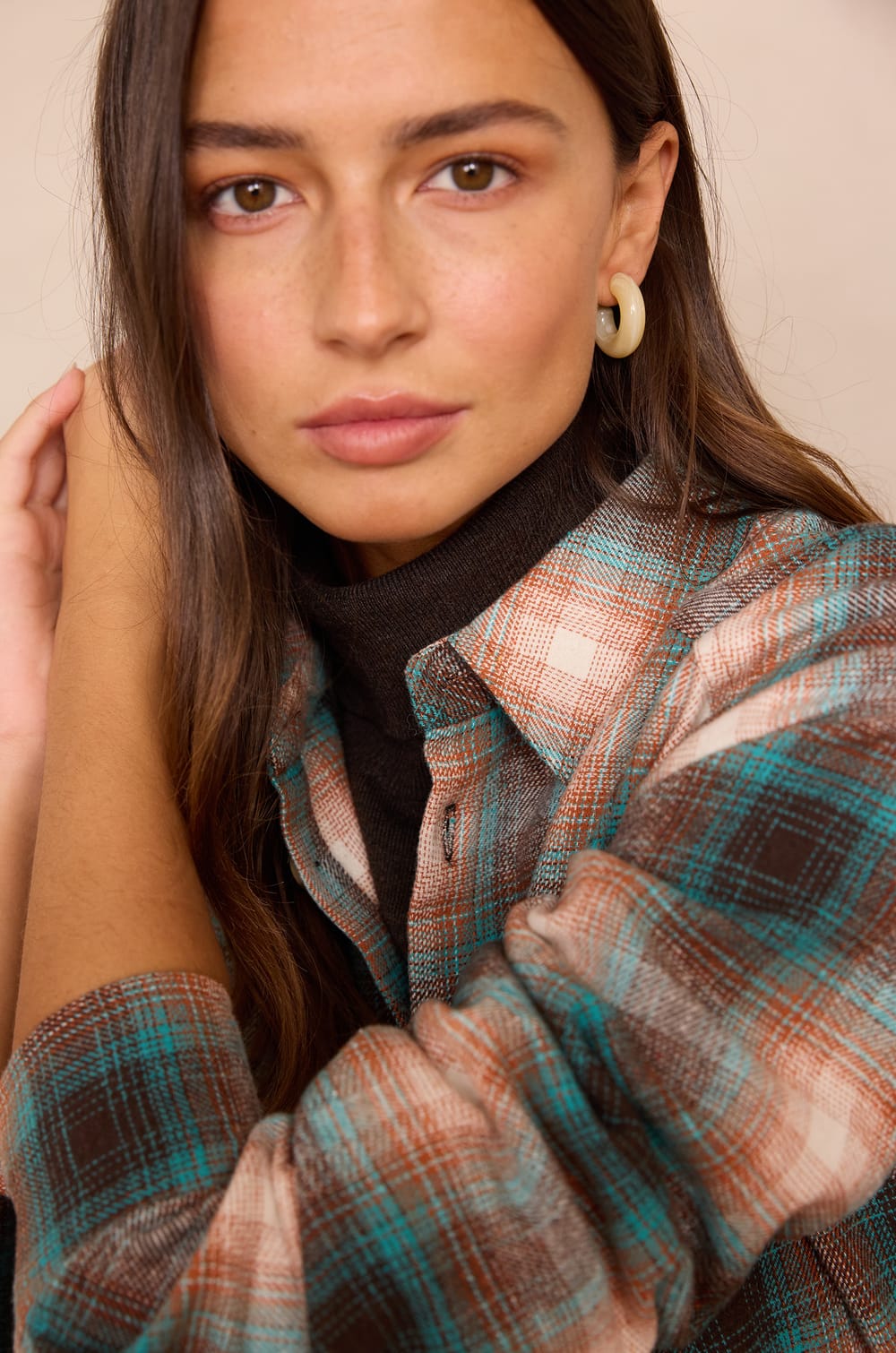 Unisex NOMADE checkered cotton shirt;${refinementColor}