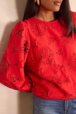 Blouse PALMA en coton;${refinementColor}