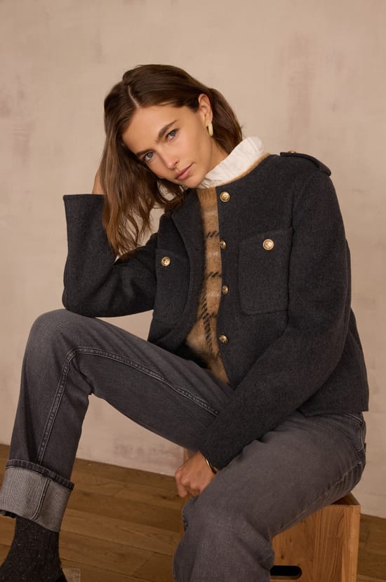 BLONDIE sleeveless alpaca jumper;${refinementColor}