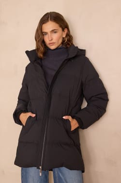 DINA mid-length puffer jacket;${refinementColor}