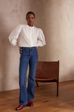 NINON flared jeans;${refinementColor}