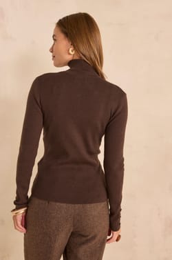 Pull &agrave; manches longues en laine m&eacute;lang&eacute;e ASHLEY;${refinementColor}