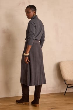 CLAUDIA pleated skirt;${refinementColor}