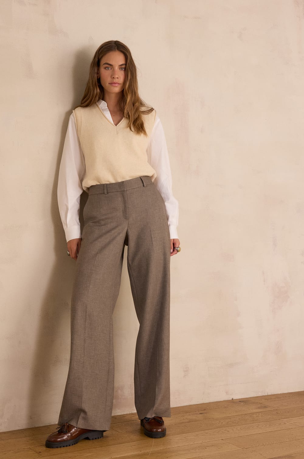 FERGUSON wool trousers;${refinementColor}