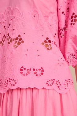 Embroidered blouse with 3/4 sleeves DAWSON;${refinementColor}