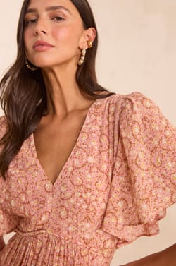 Fluid printed dress BLOOMA;${refinementColor}