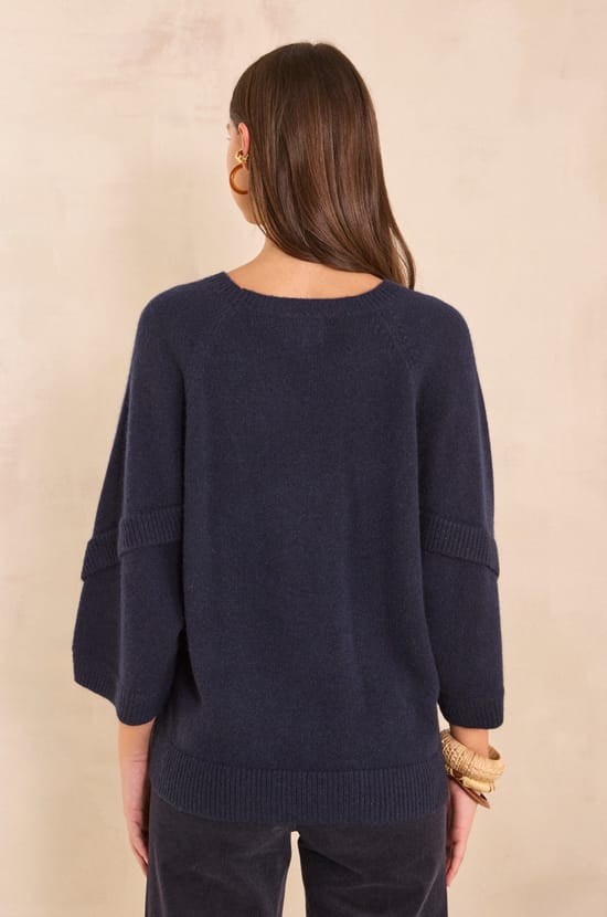 Pull en maille style cape ALYA;${refinementColor}