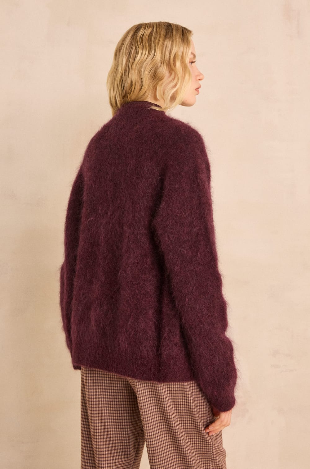 AIMEE sleeveless mohair blend sweater;${refinementColor}