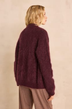 AIMEE sleeveless mohair blend sweater;${refinementColor}