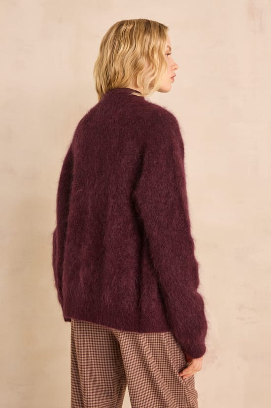 AIMEE sleeveless mohair blend sweater;${refinementColor}