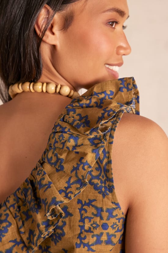 PITT Bluse aus Baumwolle mit Print;${refinementColor}