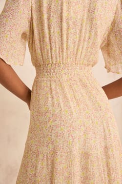 Robe courte imprim&eacute;e cache-coeur BAL;${refinementColor}