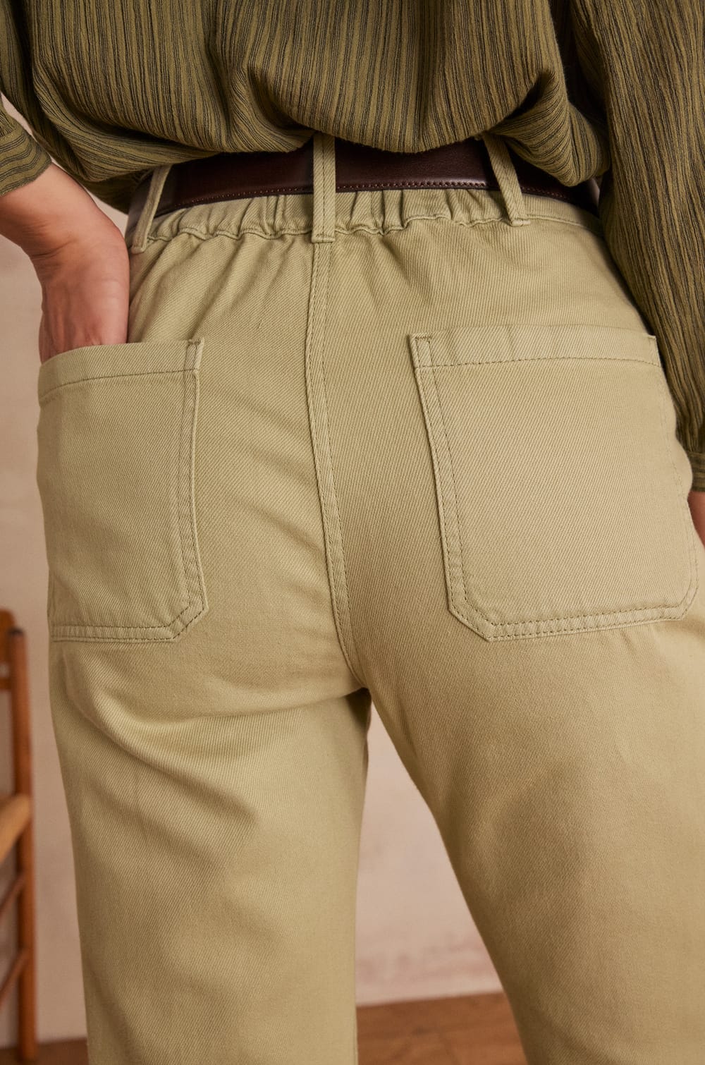 Pantalon MATEO en coton;${refinementColor}