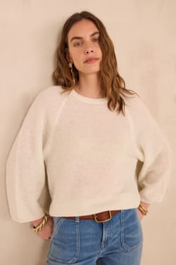 Alpaca Blend Knit Sweater PHOENIX;${refinementColor}