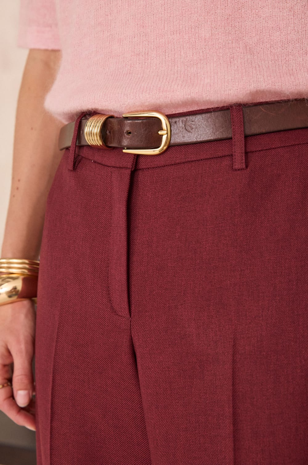 FERGUSON wide-leg trousers;${refinementColor}