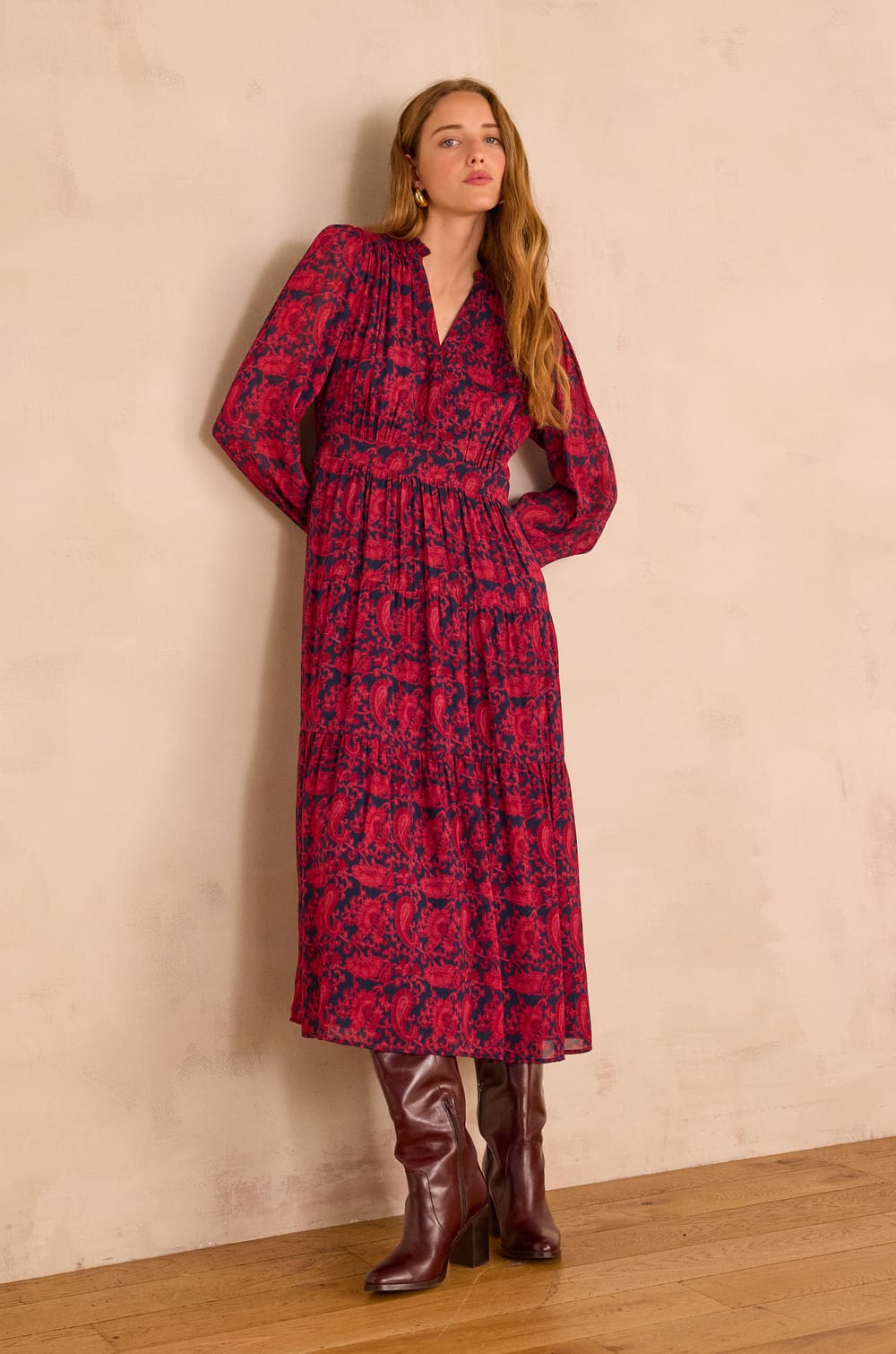 RANIA printed dress;${refinementColor}