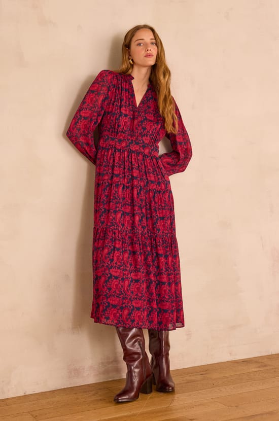 RANIA printed dress;${refinementColor}