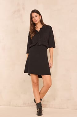 Short wool skirt VIRGINIA;${refinementColor}