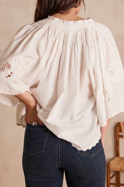 Blouse SACHA en coton;${refinementColor}