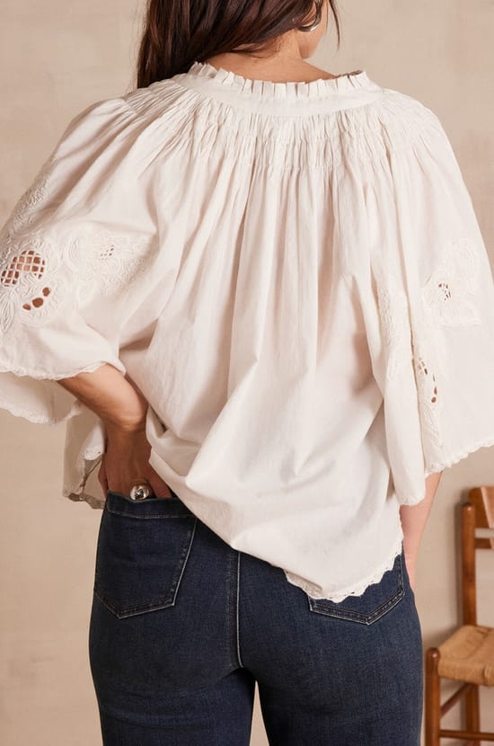 Blouse SACHA en coton;${refinementColor}