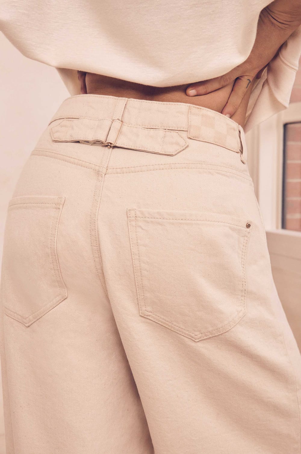 Jean ultra oversize en coton Audrey Lombard x Maison 123 TOM;${refinementColor}